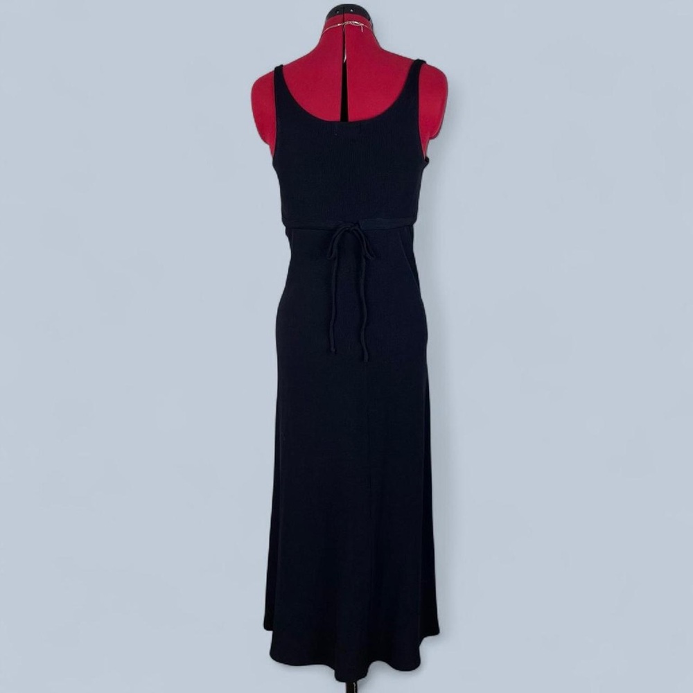Vintage 90s Slinky Black Maxi Dress - Picture 4 of 8